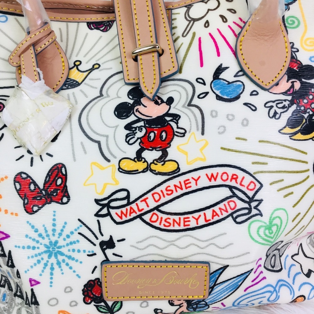 DISNEY Dooney & Bourke Sketch Tote Bag Shoulder Bag Brand New with Tag - Picture 9 of 9